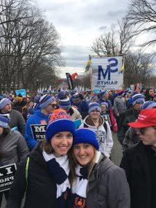 ​​​​​​​University of Mary students taking part in the 2017 March for Life